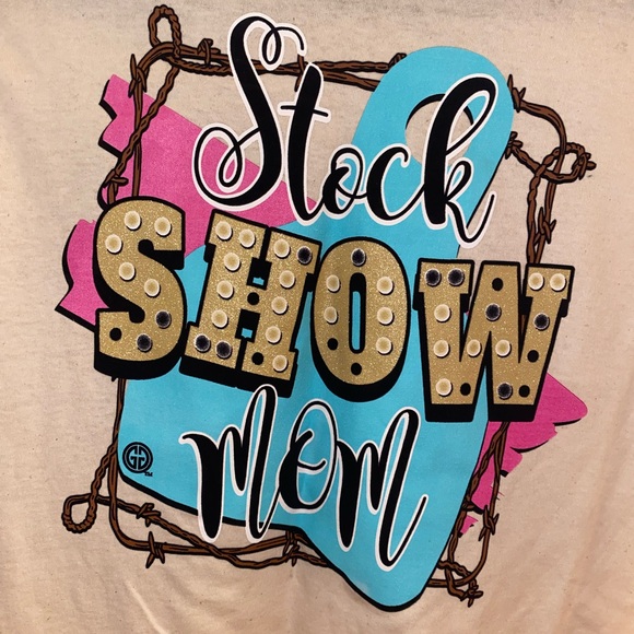 Stock Show Mom T-Shirt-Off White - Picture 3 of 4